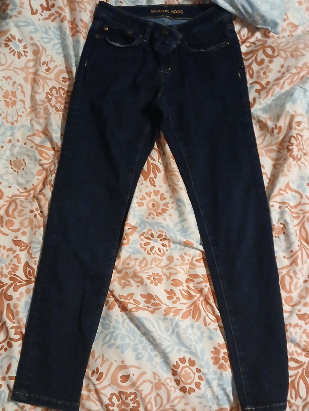 Michael Kors Navy Skinny Jeans for Women